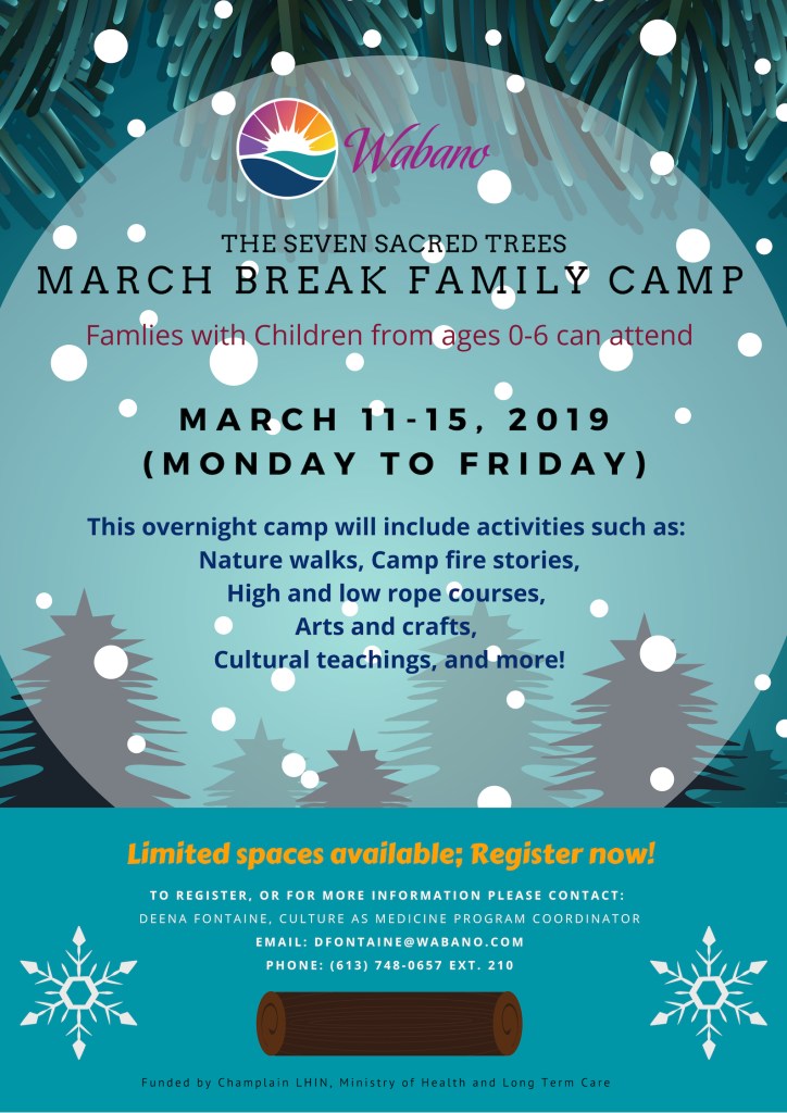 The Seven Sacred Trees March Break Family Camp